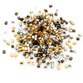 Tiny Rectangular Crimp Beads in Multiple Metal Finishes view 5