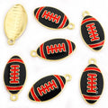 Enamel-Look Football Alloy Charms in 28 Styles for Jewelry Crafts view 10
