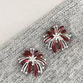 Firework Stud Earrings In Four Color Finishes Statement Jewelry view 3
