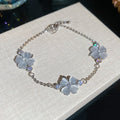 Cat-Eye Flower Stone Chain Bracelets Four Metal Styles view 7