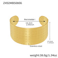 Wide Open Cuff Bangle Bracelet Embossed Pattern Armband Styles view 9
