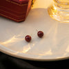 Burgundy 10mm Studs
