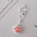 Flocked Cat Paw Star-Clasp Charms in Five Color Combinations view 6