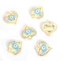 Enamel Evil Eye Heart Jewelry Components For DIY Earrings And Bracelets Charms view 12