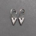 Alloy Heart Leverback Drop Earrings Gold Silver 3 Styles view 8