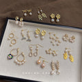 Freshwater Pearl Gold Tone Earring Collection Drop Styles view 1