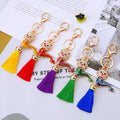 Jeweled Baby Dragon Tassel Keychains with Fortune Loops and Loop Only Options view 8