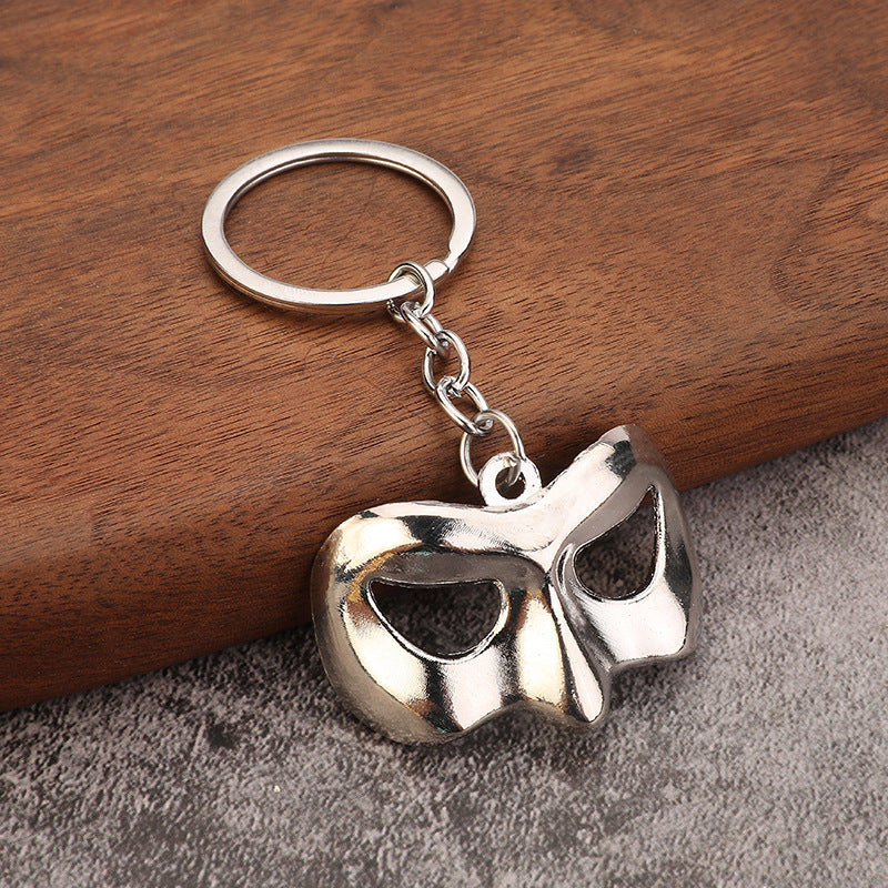 Superhero Style Mask Metal Keychain for Bag Charm and Party Gift