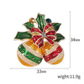 Assorted Enamel And Crystal Christmas Character Brooches view 12