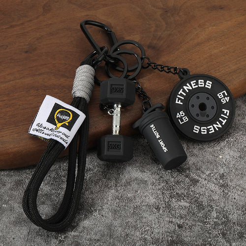 Mini Fitness Weight Plate Keychain for Bag Car or Keys