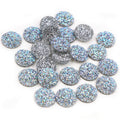 Multicolor Glitter Round Resin Cabochons in Three Sizes view 8