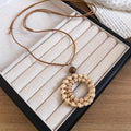 Brown Cord Woven Pendant Necklaces in Six Designs for Layered Everyday Styling view 9