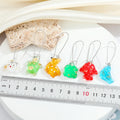 Silver Tone Resin Animal Long Wire Drop Earrings in Six Designs view 5