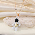 Gold Tone Astronaut, Moon and Star Pendant Necklaces in Three Designs view 3