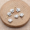 Bee Shaped Spacer Bead in Antique Silver Metal Finish view 2