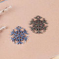 20mm Hollow Snowflake Alloy Charm Pendant