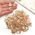 Gold-Tone Seashell Metal Charms for Jewelry and Craft Projects view 2