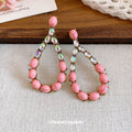 Beaded Teardrop Earrings in Four Colors for Everyday Styling view 4