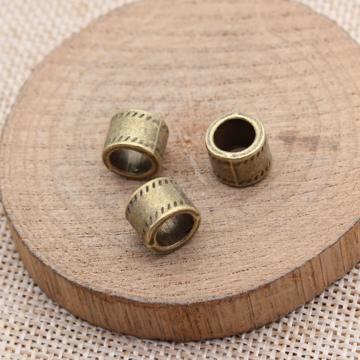 9.5x9.5x7mm 1.75g Multicolor Zinc Alloy Tube Large Hole Spacer Beads for DIY Bracelet Jewelry Making
