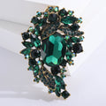Antique Gold Crystal Cluster Brooch in Six Color Variations view 4