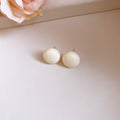 Glossy Round Bead Stud Earrings in Seven Bright Colors view 9