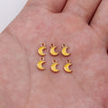 Tiny Crescent Moon Enamel Alloy Charms in Four Colors for Jewelry Making view 8