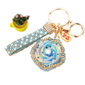 Moonstone Peony Flower Keychains in Five Colors plus Assorted Option view 5