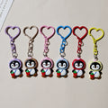 Penguin Figure Heart-Clasp Charms in Six Bright Colors view 5
