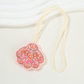Beaded Shell Sunflower Christmas Tree Bag Charm Pendant view 8