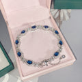 Silver Crystal Tennis Bracelets In Four Bright Colors view 6