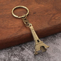 Paris Eiffel Tower Alloy Souvenir Keychain for Gifts and Home Decor