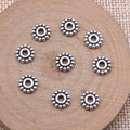 Sunburst Flower Spacer Beads in Two Antique Finishes view 2