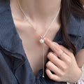 Silver Tone Mini Popcorn Cup Charm Pendant Necklace view 6