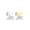 Striped Enamel Heart Connector Charms in Twelve Color Patterns view 2