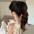 Satin Ruched Rhinestone Twist Hair Clips Five Colors view 10