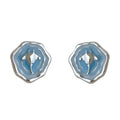 Silver Tone Blue Ocean Animal Earrings In Stud And Clip Styles view 5