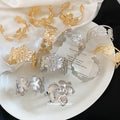 Metal Flower Open Cuff Bangles Gold Silver Style Mix view 2