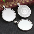 Round Pendant Bezel Trays in Twenty Five Frame Styles view 6