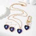 Gold Tone Evil Eye Keychain Earring Necklace Mix 6 Styles view 5