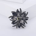 Layered Crystal Flower Brooch in Five Jewel Colorways view 9