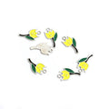 Colorful Tulip Enamel Alloy Charm Pendants for Jewelry Making view 6