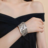 Silver Hammered Cuff