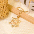 Rhinestone Turtle Keychain Enamel Shell Animal Charm view 4