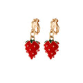 Red Strawberry Six Closure Dangle Earring Collection view 9