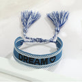 Woven Word Friendship Bracelets with Tassels in Thirteen Designs view 5