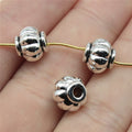 8x9x9mm 2.1g Antique Silver Zinc Alloy Pumpkin Small Hole Spacer Beads for DIY Bracelet Jewelry Making