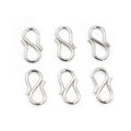 Stainless Steel S-Hook Jewelry Connectors in Silver and Gold Tone view 6