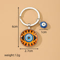 Evil Eye Glass Cabochon Keychain Hamsa Eye 8 Styles view 5