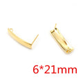 Gold Tone Stainless Steel Stud Earring Components in Mixed Shapes view 7