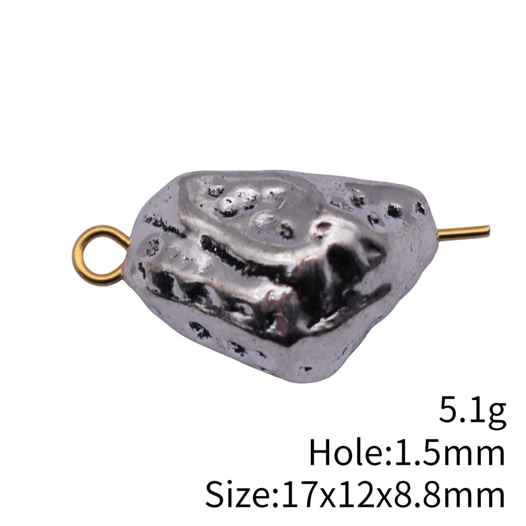 17x12x8.8mm 5.1g Antique Silver Zinc Alloy Triangle Stone Shape Loose Metal Beads for DIY Jewelry Making